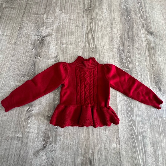 Janie and Jack Red Holiday Sweater - Picture 3 of 6